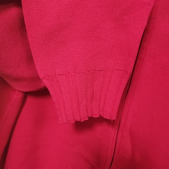 Chico's Long Sleeves Full Front Zip Deep Pint Sweater Size 2 (12 Medium) - Picture 6 of 7